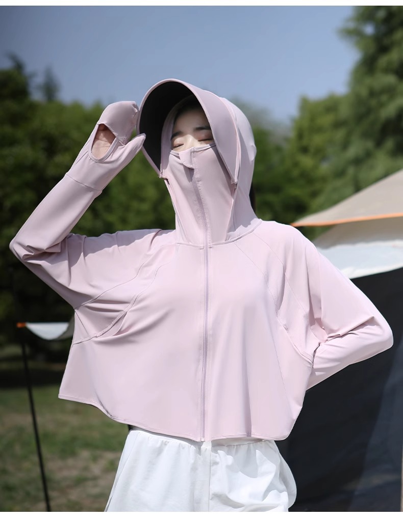 冰丝防晒衣女款2024新款夏季防紫外线UPF50+防晒服薄款防晒罩衫详情16