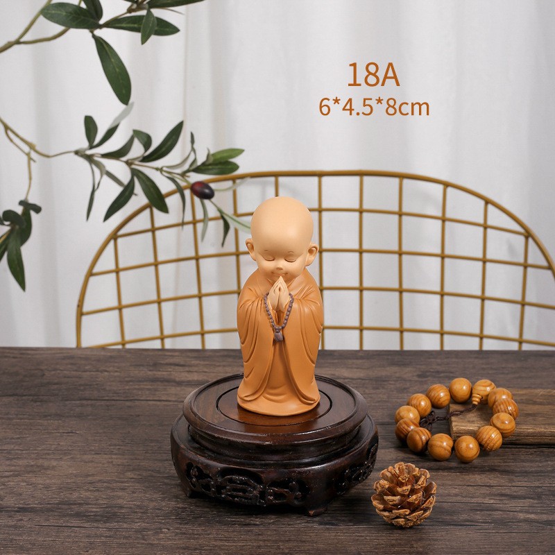 Shangsen Bestsellers: Little Monk Home Decorations, resin handicrafts, tablecloths, living room soft furnishings, and festival gifts pic 10
