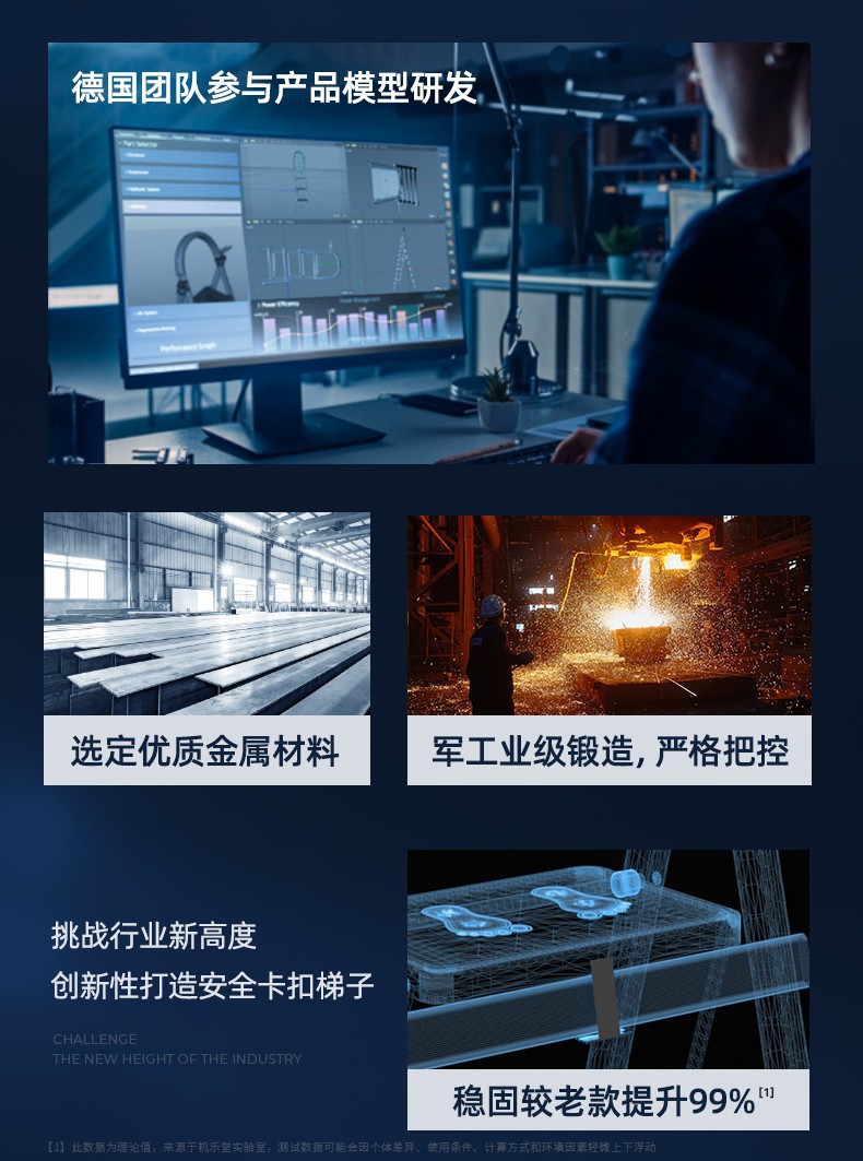 步步高升家用梯子折叠伸缩多功能加厚楼梯步梯人字梯神器乔迁之喜详情9