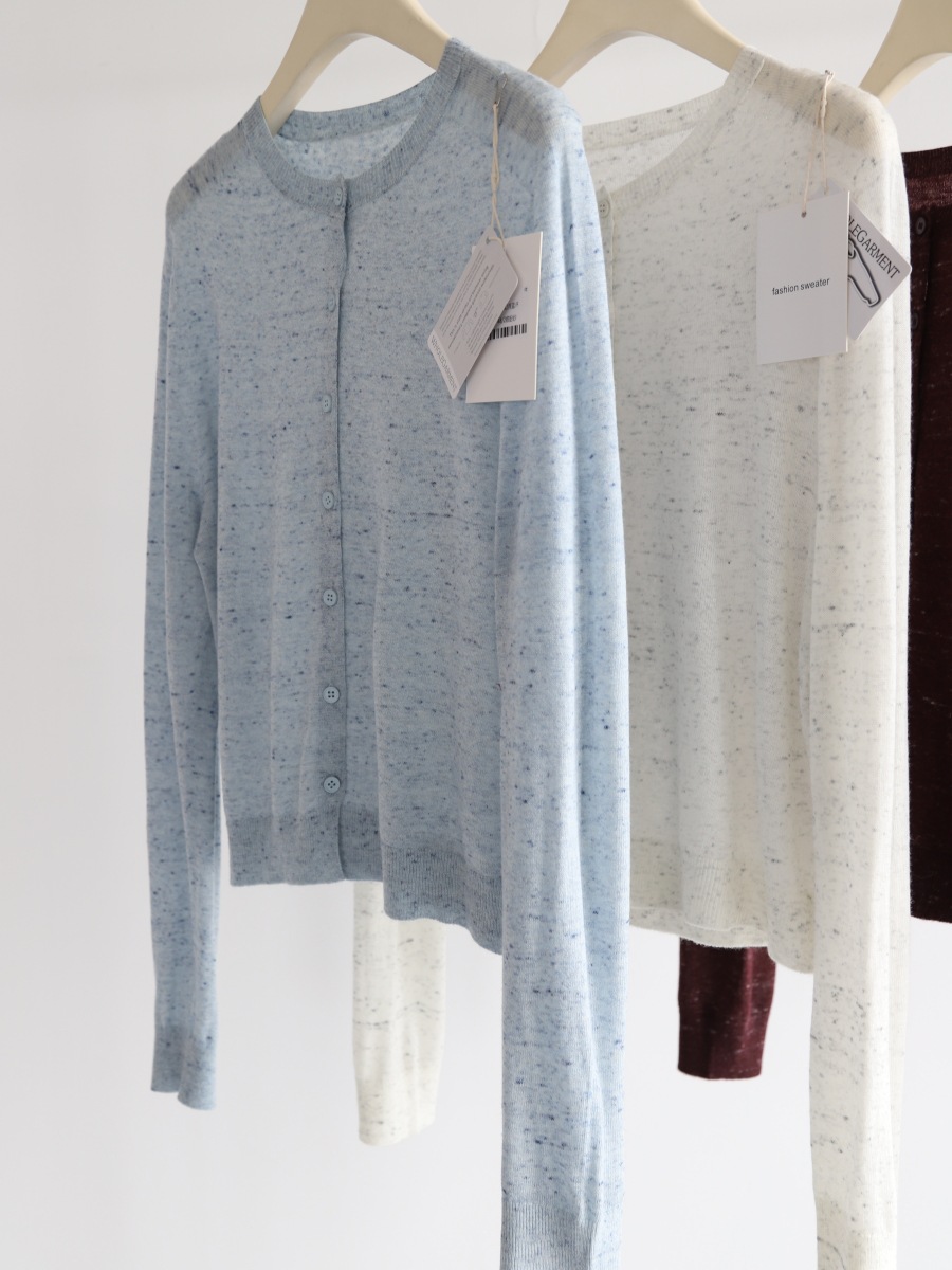 Spring and Summer Colorful 16-needle seamless long-sleeved knitted cardigan for women, soft and skin-friendly commuting outerwear, with a thin coat pic 9