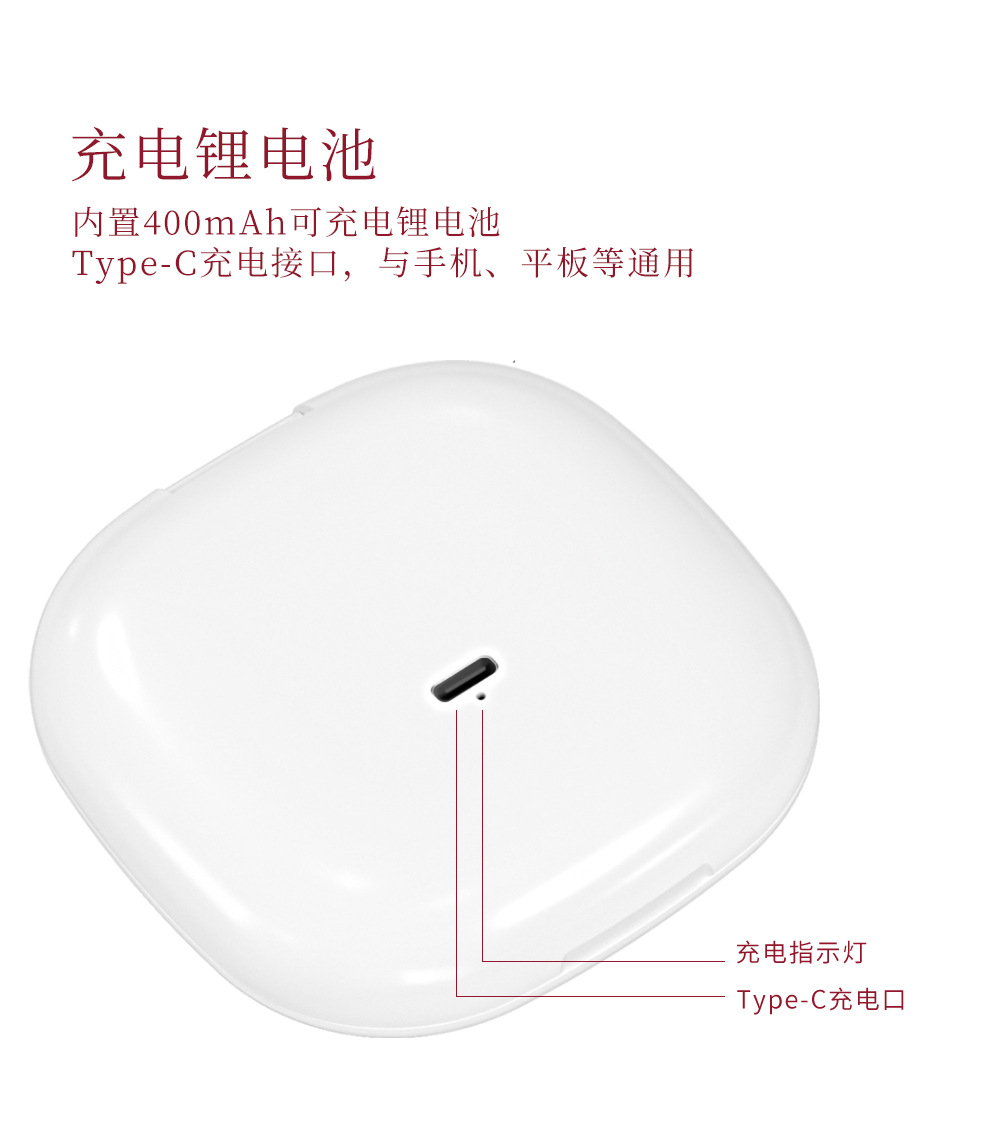 Wholesale of portable led makeup mirrors with double-sided lights and three-color light, foldable handheld USB charging small mirrors pic 11