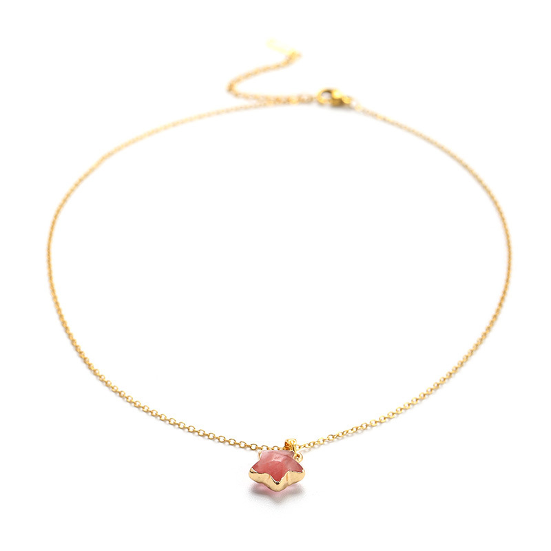 天然五角星吊坠高级感星星饰品小轻奢设计款项厂家项链批发锁骨详情22