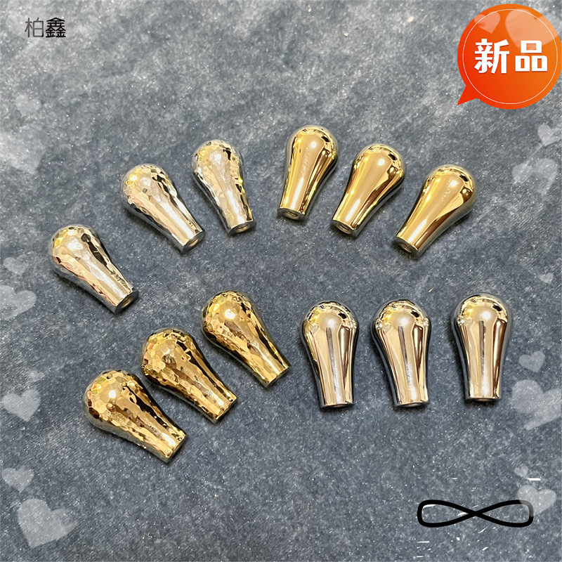 BaoX lusso brass water drop hammer pattern water drop single hole handle for wardrobe drawer handle pic 4