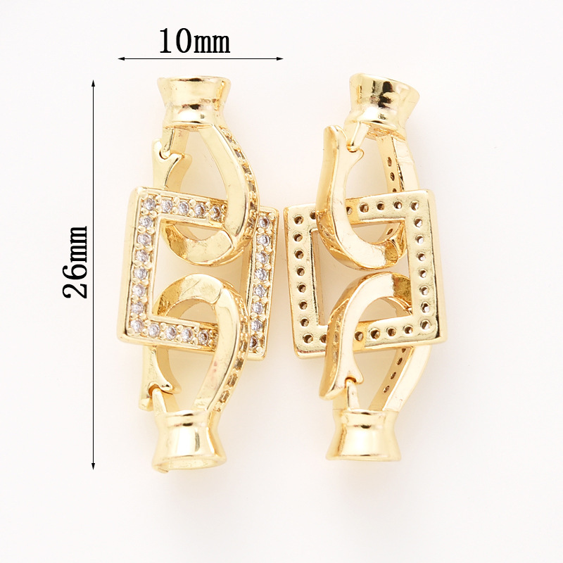 Zhuji pearl necklace buckle 8-shaped buckle, handcrafted end buckle, connecting buckle, mother-and-child buckle, sweater chain, universal buckle, DIY accessories pic 17