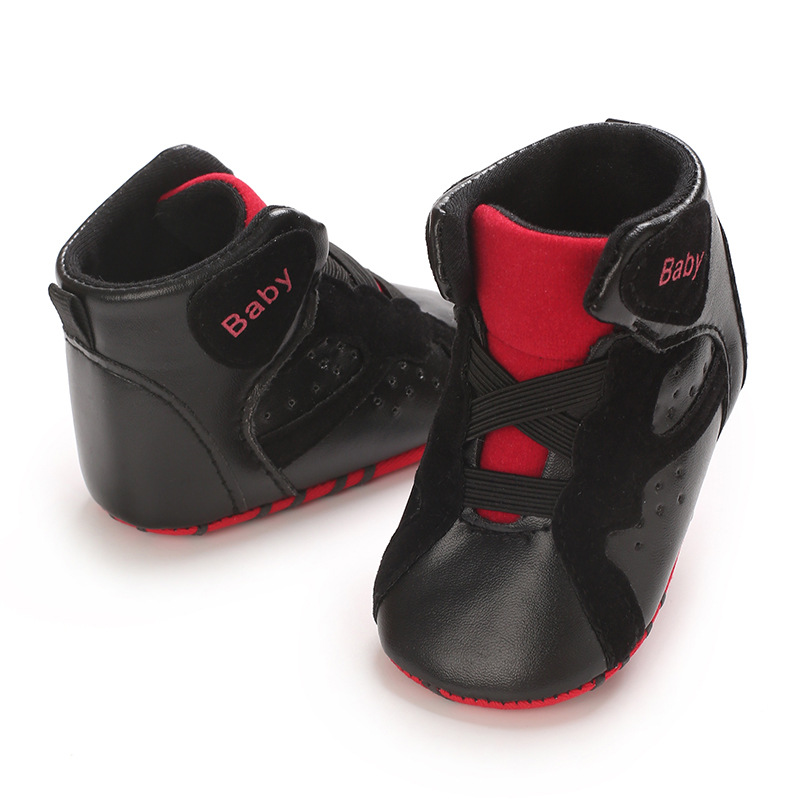 高帮婴儿鞋春秋0-1岁宝宝PU软底婴幼儿运动鞋详情16