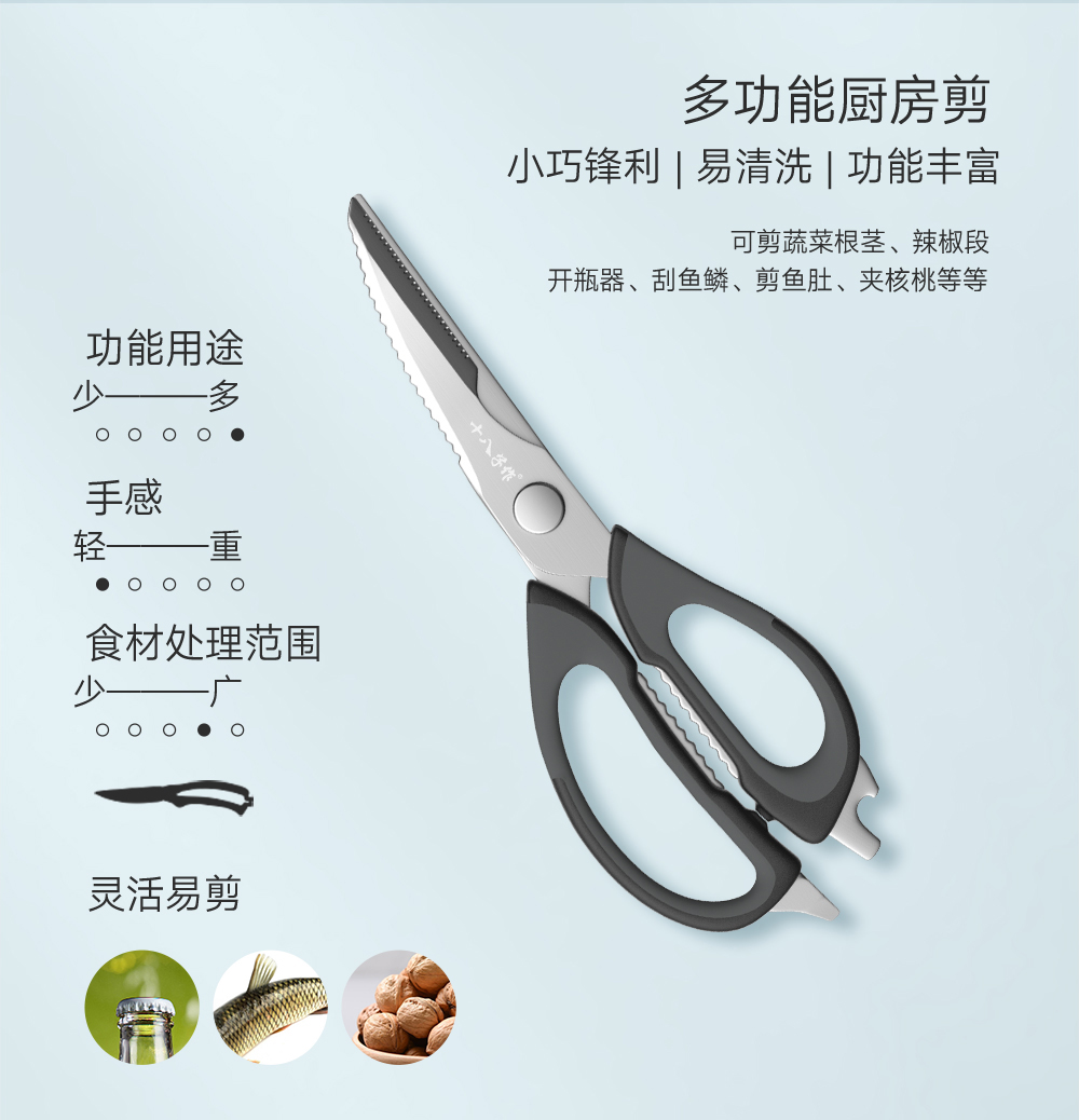 ✅yyo菜刀套装 家用全套厨房刀具切菜斩骨头水果刀不锈钢详情23