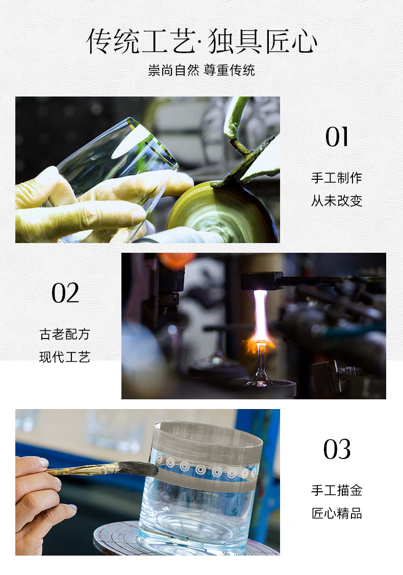 Lex lead-free crystal glass drinking water cup, heat-resistant and high-temperature resistant, household living room glass cup, household hotel pic 14