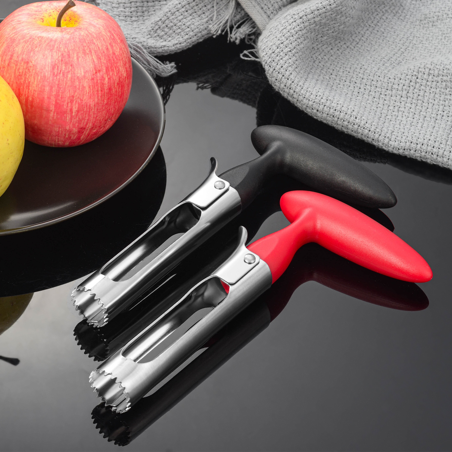 Cross-border new apple core remover in stock wholesale stainless steel multi-functional fruit core extractor kitchen small tools pic 4