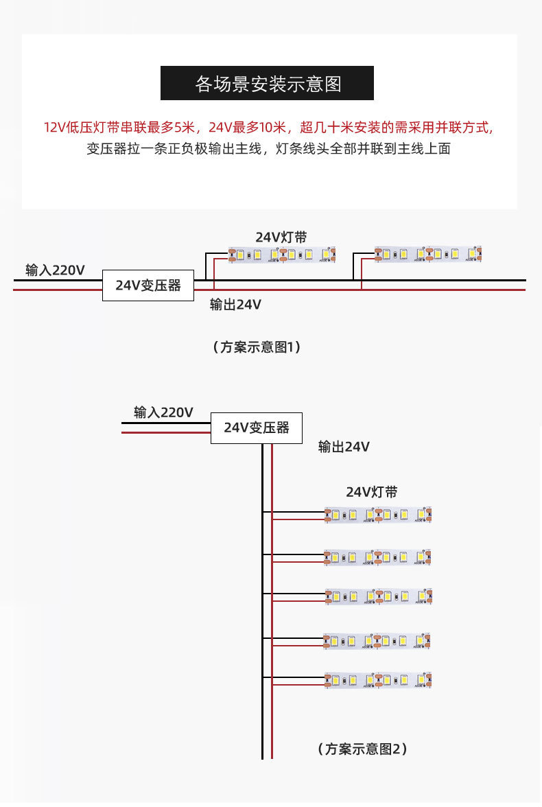 led彩色灯带24V低压贴片自粘灯带ktv台球厅氛围线性灯条工厂批发详情24