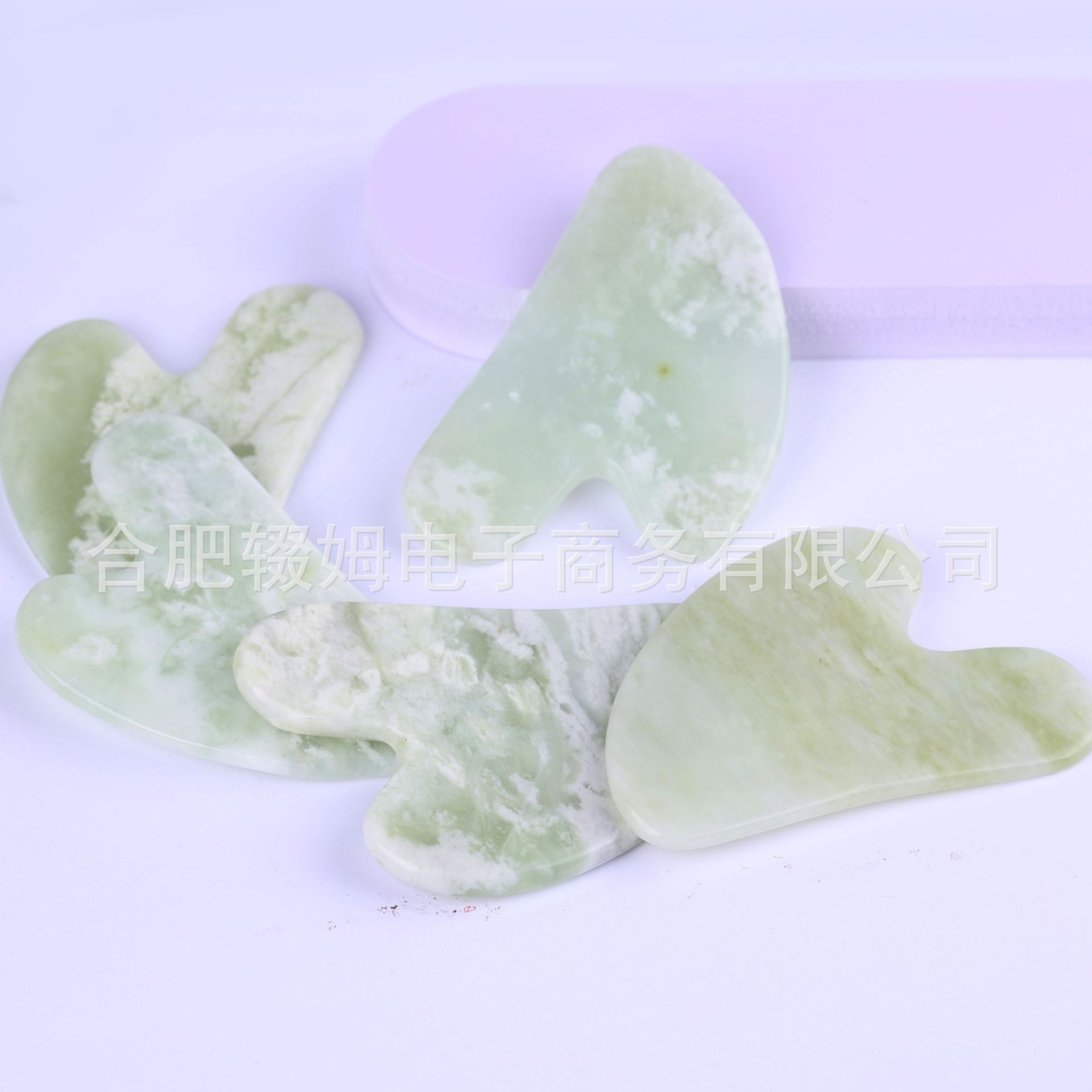 天然岫玉玉石板面部美容按摩器全身通用牛角刮板岫玉刮痧板经络详情39