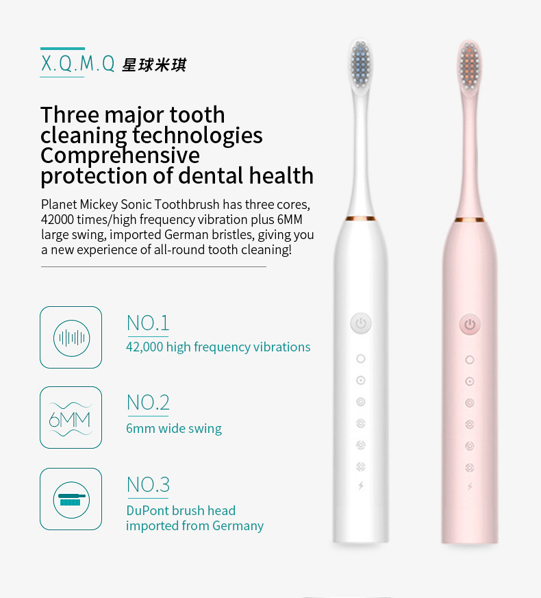 Cross-border portable water flosser, teeth cleaning instrument, automatic adult, children and women ultrasonic electric toothbrush, charging model, travel pic 5