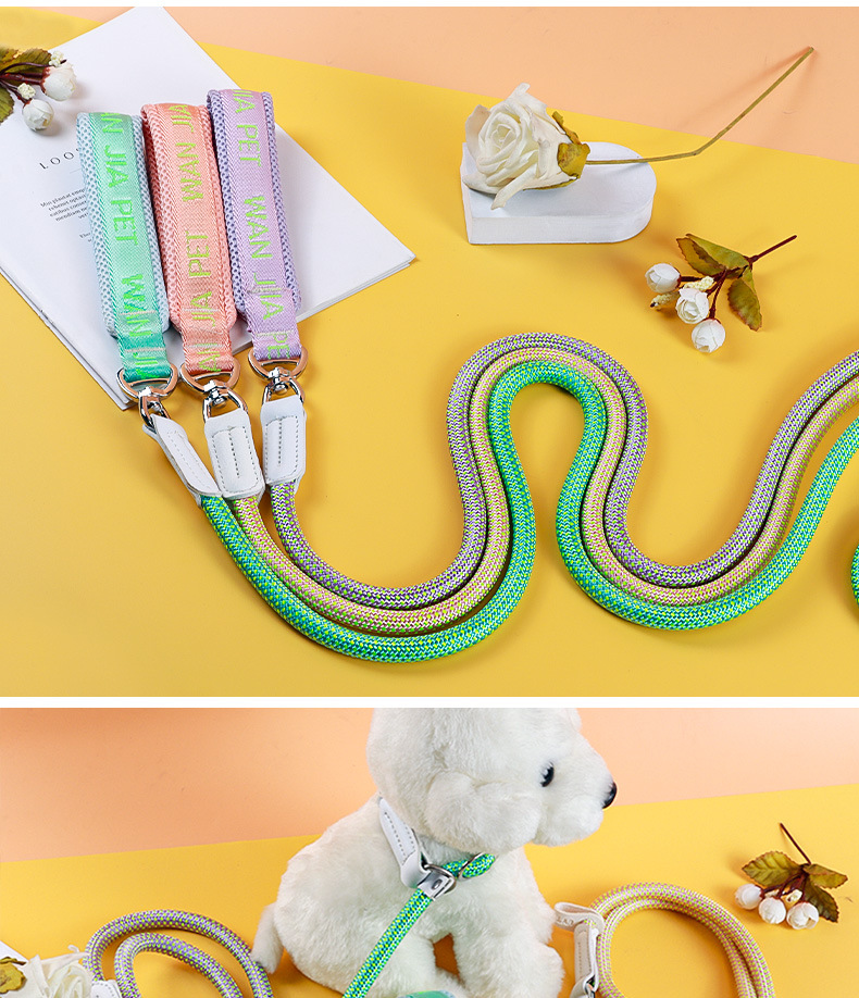 Dog leash p rope, dog walking p chain, large, medium and small dog explosion-proof training dog leash, pet dog leash pic 14