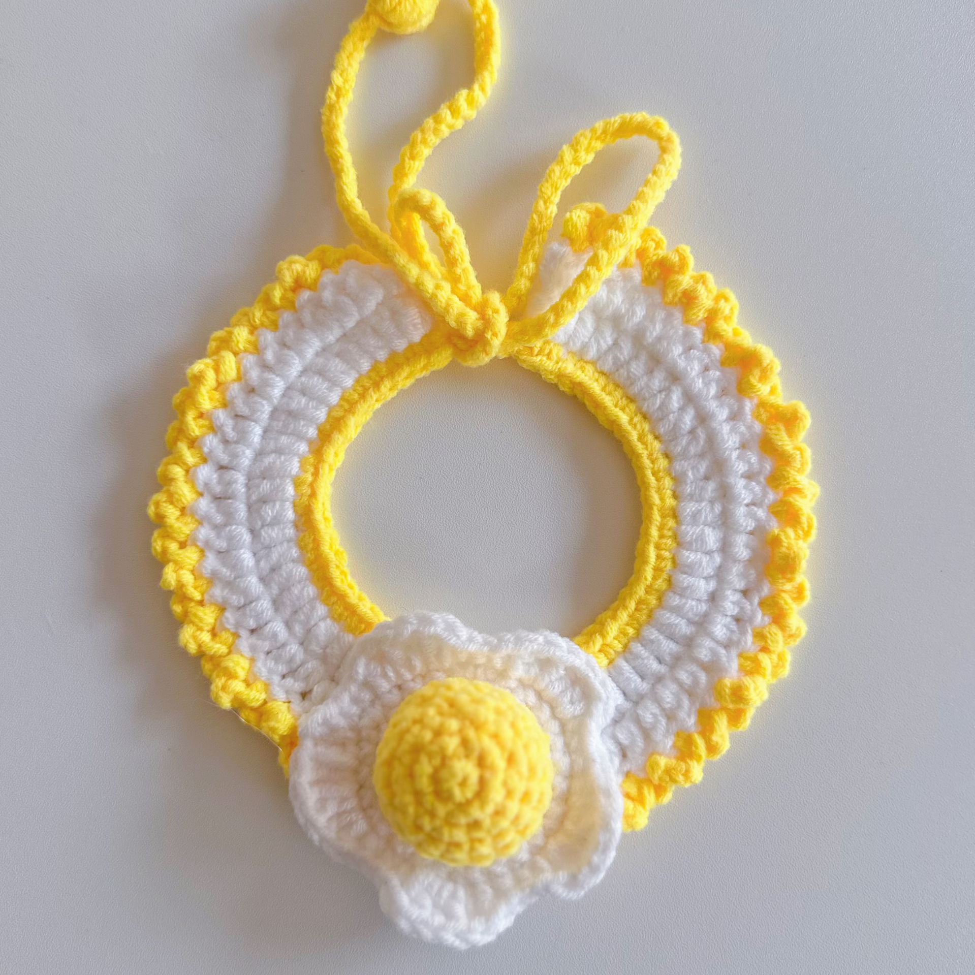 Pet hand-woven necklaces, cute cat knitted necklaces, kitten neck rings, small dog neck decorations pic 19