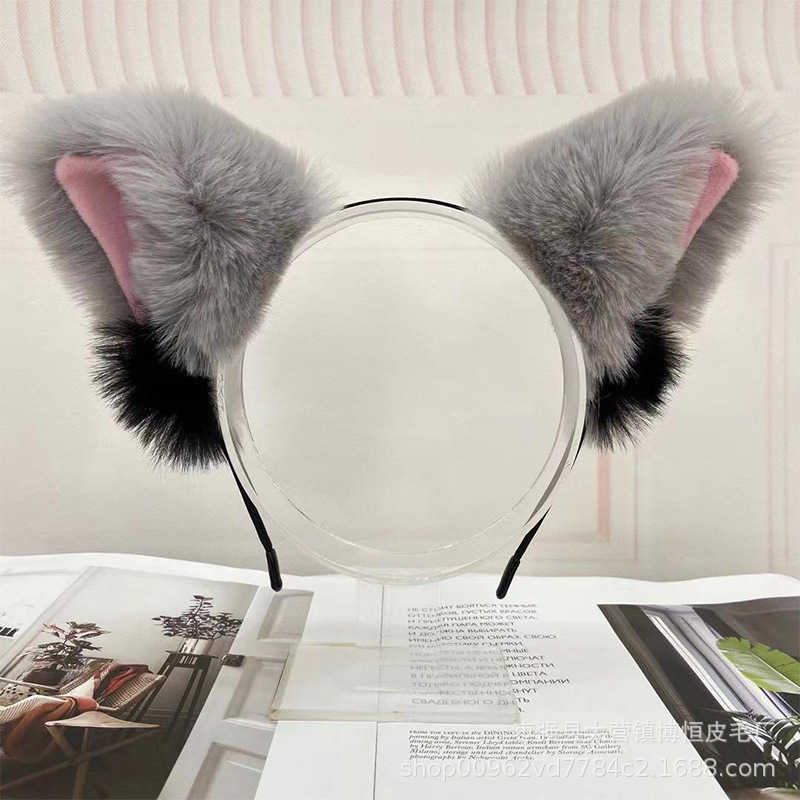 Wholesale of cat ear headbands, plush cat ear maid headbands, 2D cosplay cat ear headbands pic 2