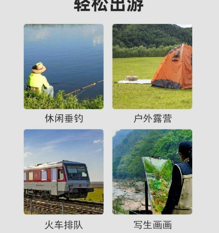 Outdoor folding stools, fishing chairs, camping fishing chairs, portable leisure sitting chairs, art leisure fishing chairs pic 3