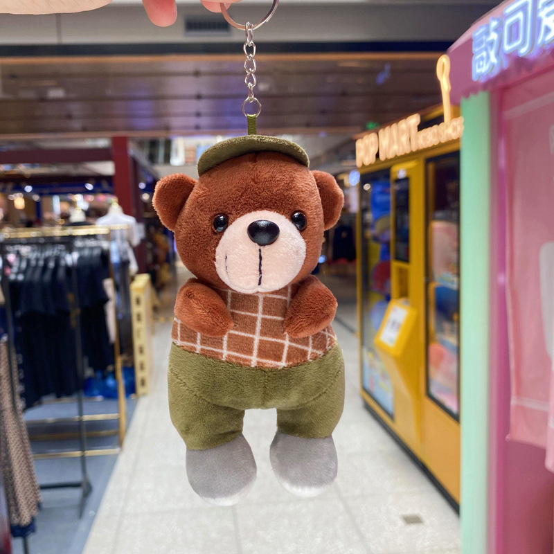 Wow, super cute workwear bear figurines, small dolls, pendants, bags, decorations, festival gifts, and fine claw machine dolls pic 13