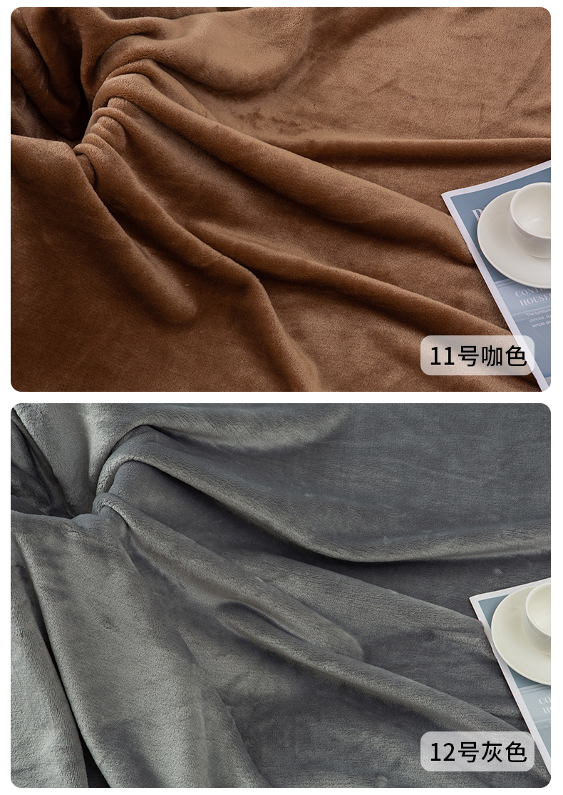 厂家现货双面法兰绒保暖家居服面料单面法莱绒睡袍睡衣毛绒毛毯布详情14