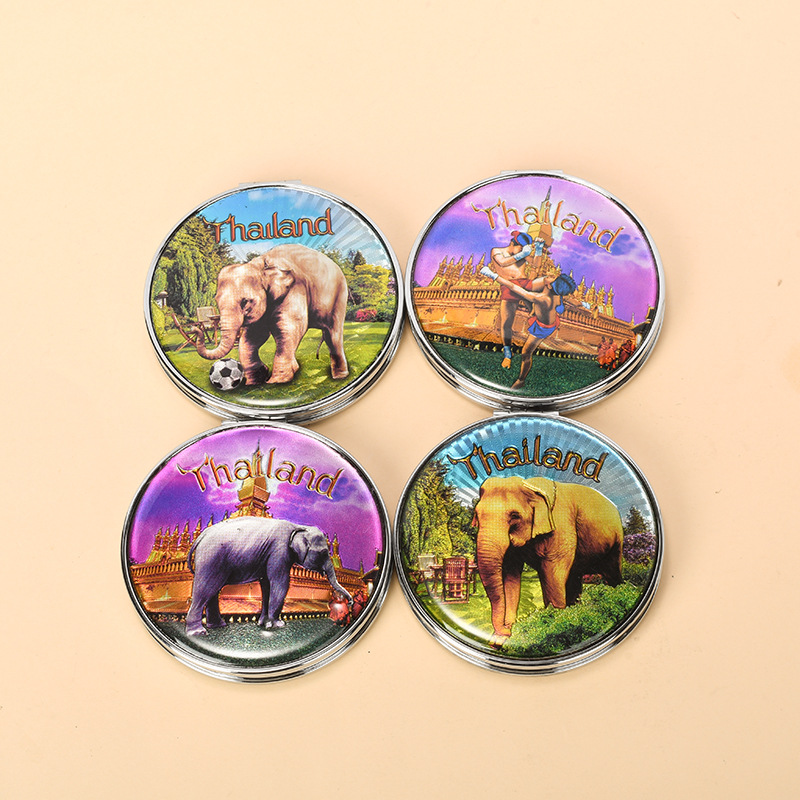 欧美热销化妆镜口袋小镜子定制图案折叠双面镜随身便携镜子女学生详情12