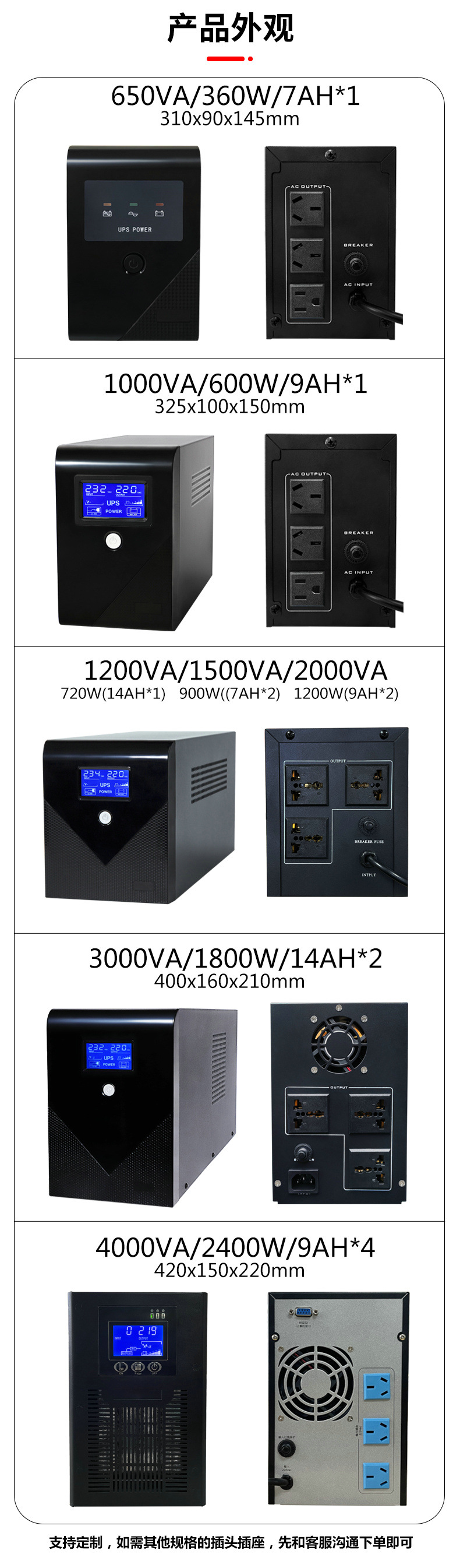 ups不间断电源220v防停电智能稳压电脑通信工业服务器机房ups电源详情13