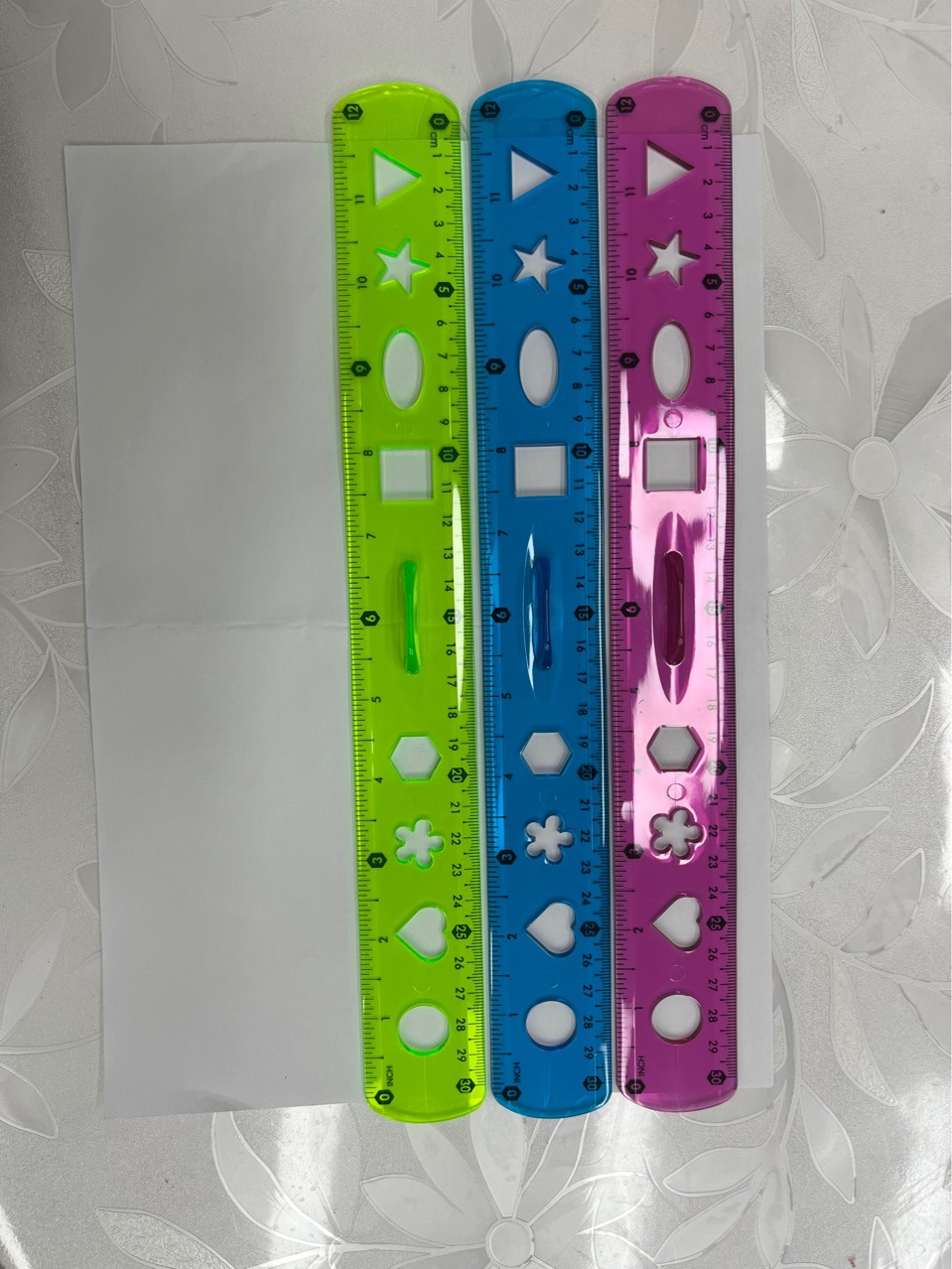 Nueva regla flexible de PVC fácil de tomar la mano 30cm pic 3
