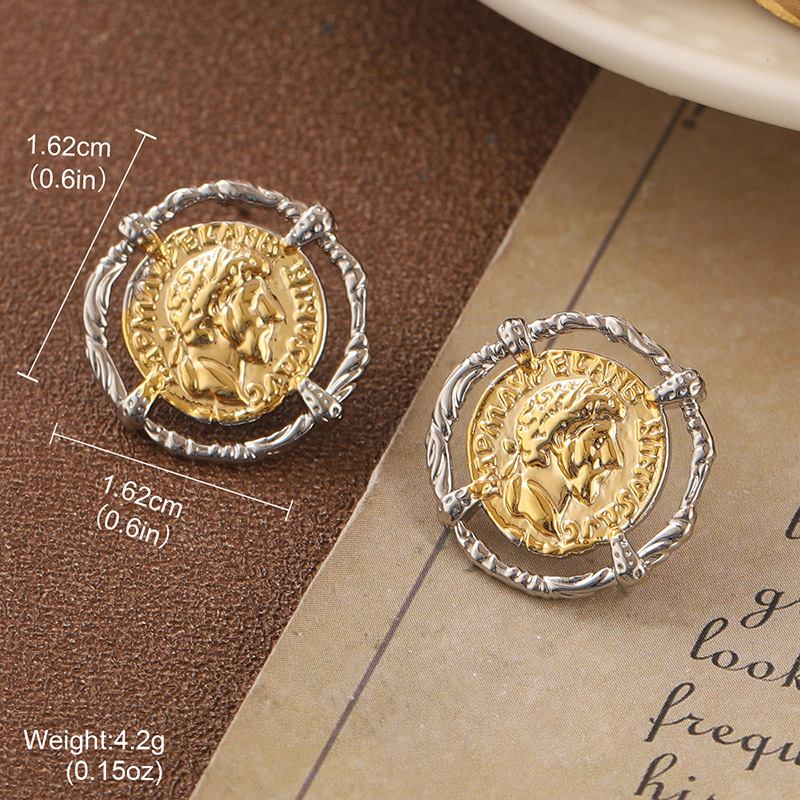 中古vintage复古耳环梵高油画系列滴油花朵珍珠流苏百搭耳饰批发详情29