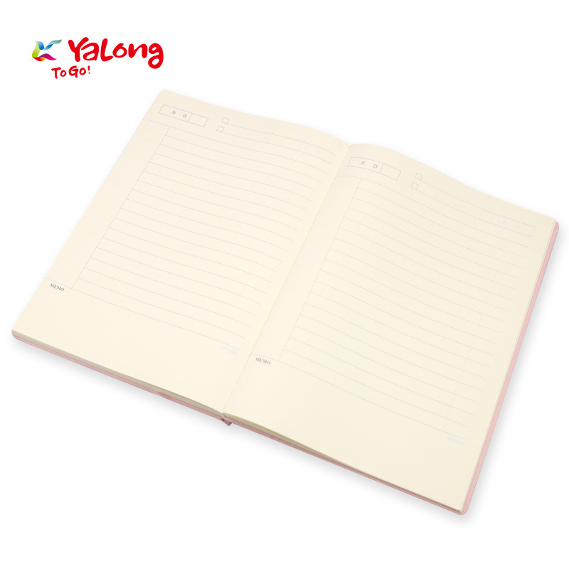 Yalong Factory direct sales of leather case notebook macaron style 4-color mixed color line/square notebook pic 13