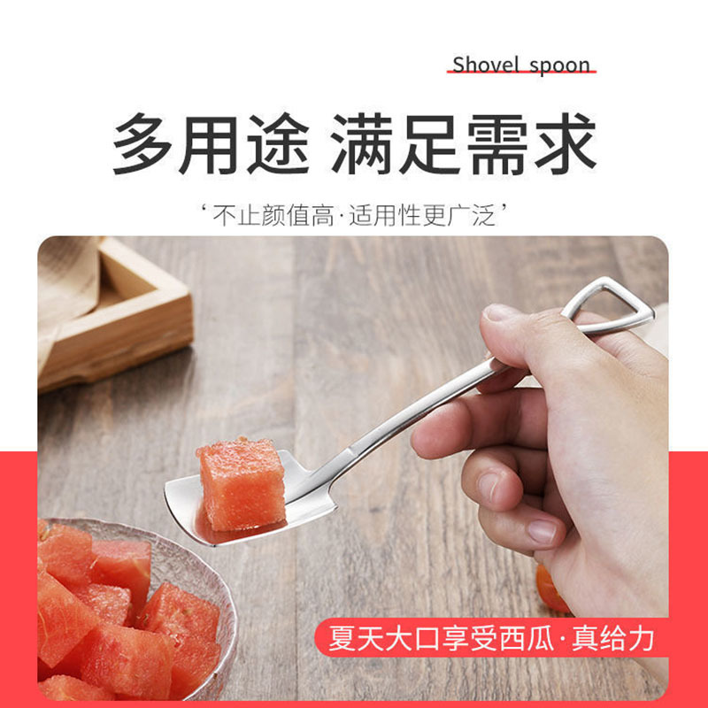 【 Zone 1-10 】 Shovel Spoon 25/ Bundle 2000/ box Watermelon spoon Creative and cute Little spoon Household eating watermelon shovel Dessert internet-famous spoon wholesale pic 6