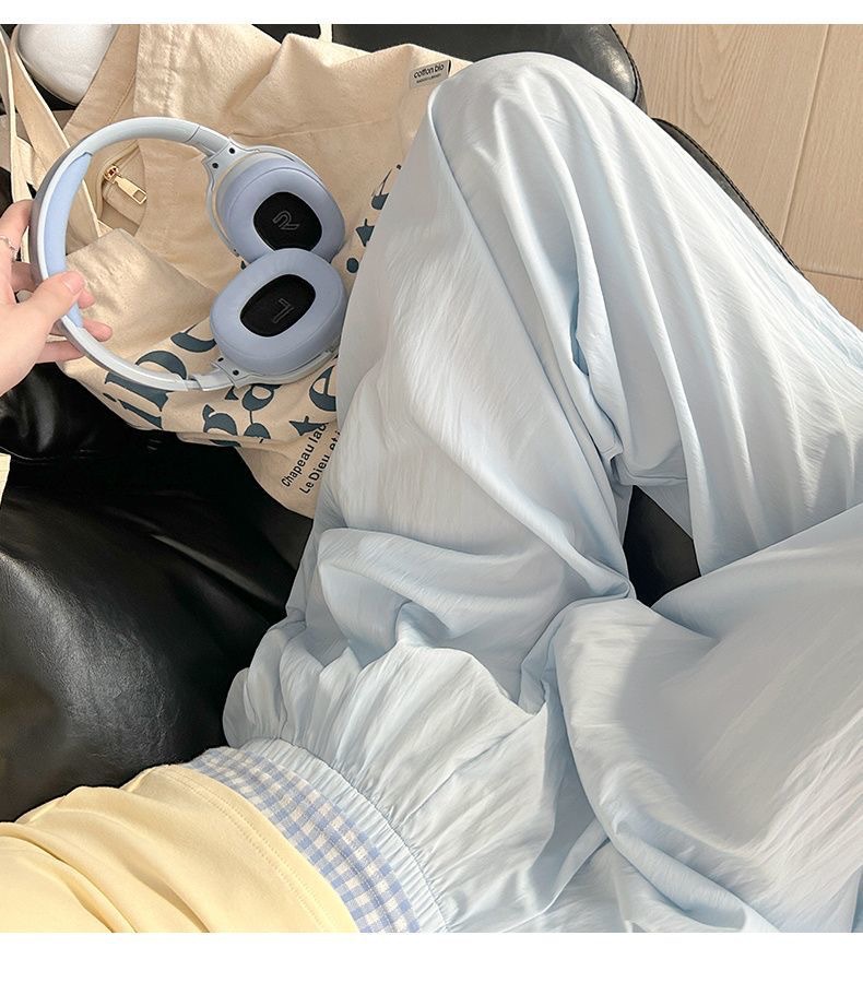 升级不缩水欧若风肌理感山本裤女春夏高腰垂感显瘦百搭休闲裤直筒详情20