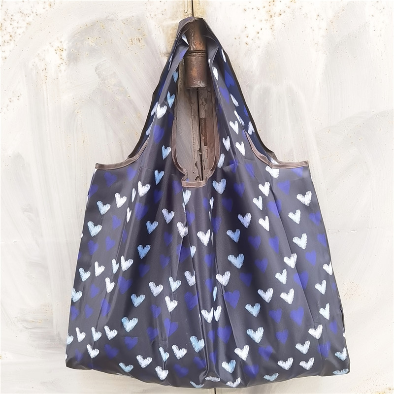 超大号卡通日本折叠环保购物袋防水尼龙买菜包收纳包米奇头手提袋详情23