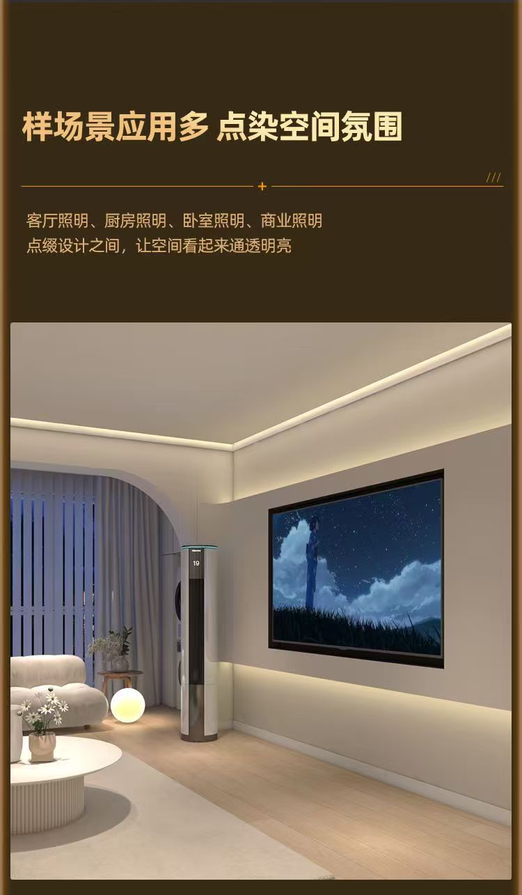 cob灯带超亮220V高压户外防水家用客厅吊顶氛围高亮LED照明软灯条详情27