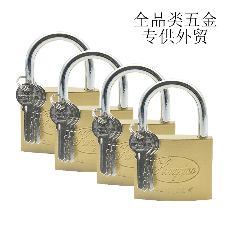 Genuine wholesale imitation copper padlocks, full-opening padlocks, anti-theft and anti-rust, iron padlock heads for gates, small padlocks for dormitories, luggage pic 11