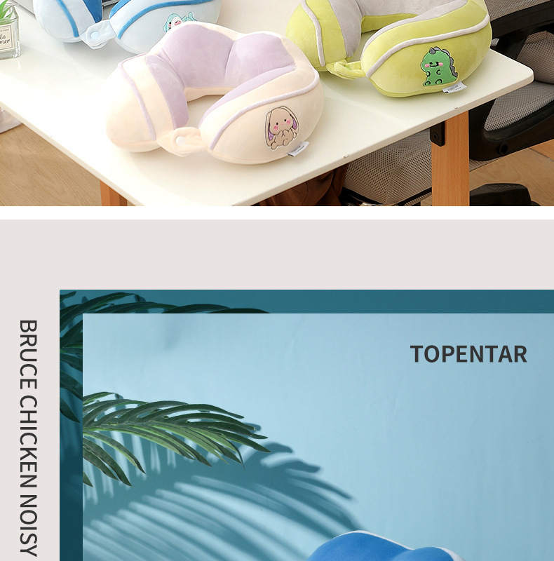 驼峰u型枕办公室午睡护颈枕旅行便携颈枕柔软飞机枕可加印logo详情2