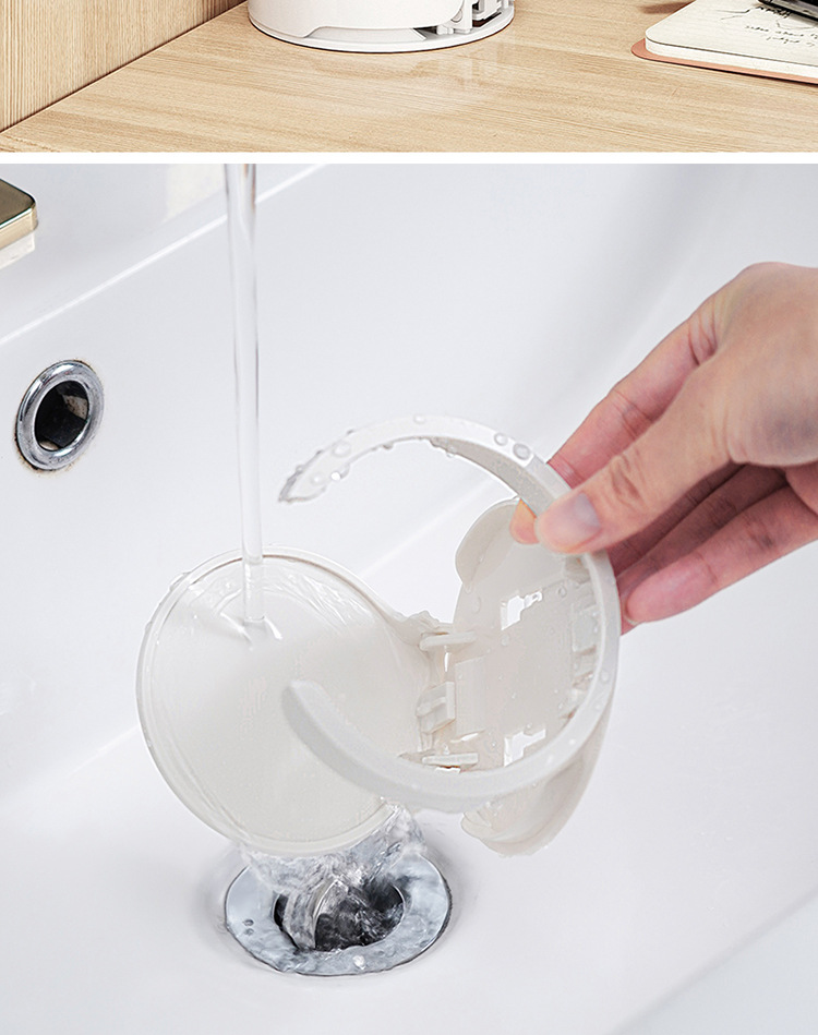 Folding cup holder, desk cabinet door, no-drilling coffee storage rack, home dormitory wall-mounted cup holder pic 18