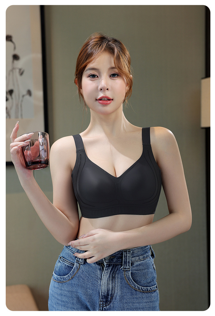 Anti-gravity lift bra for women, thin fixed cup, no steel ring, comfortable, traceless breast retraction, anti-sagging bra pic 22