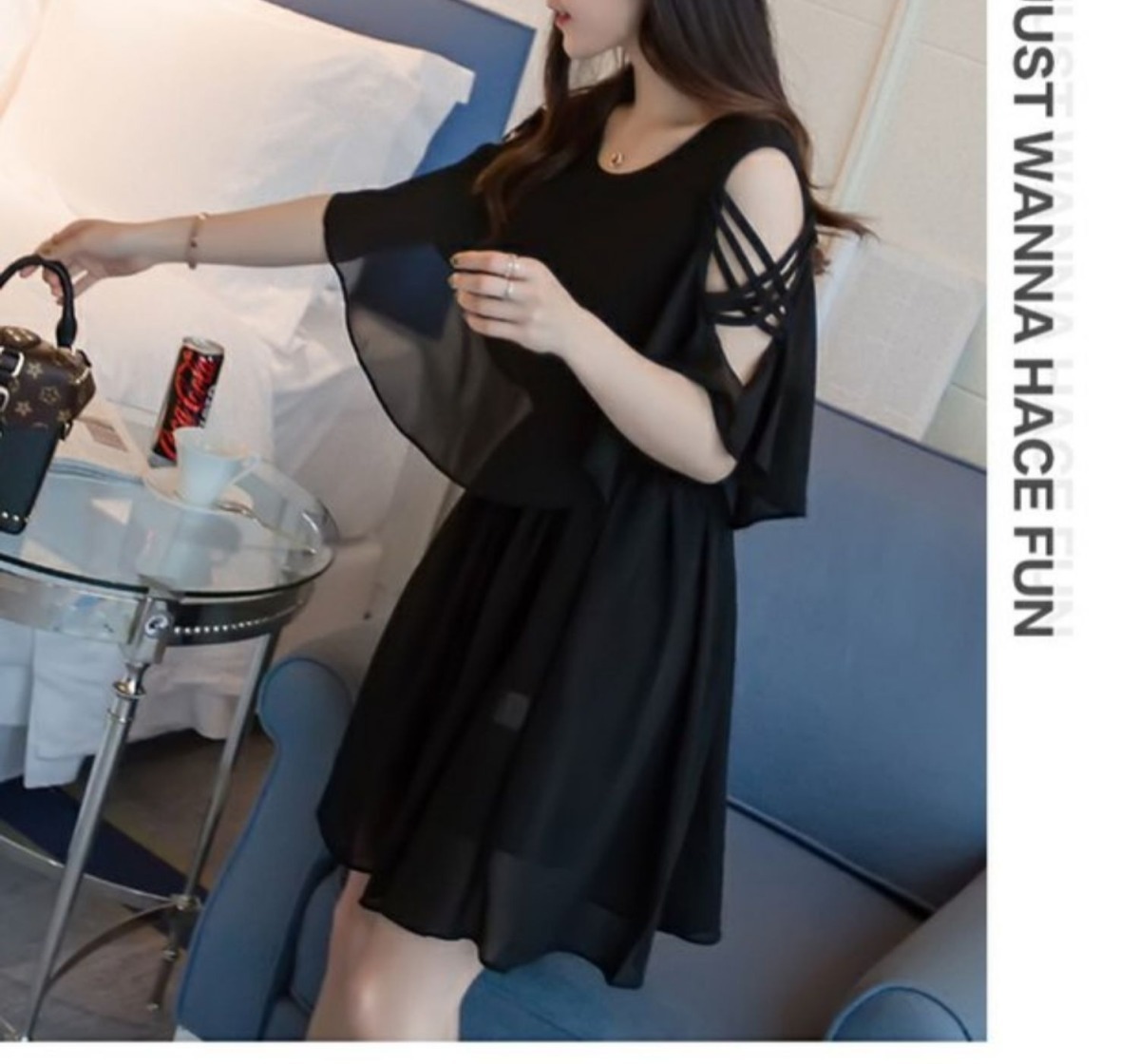 Verano 2024 gasa recostada vestido delgado vestido de mujer talla grande hermana gorda chic chic reducción de edad versátil falda pic 14