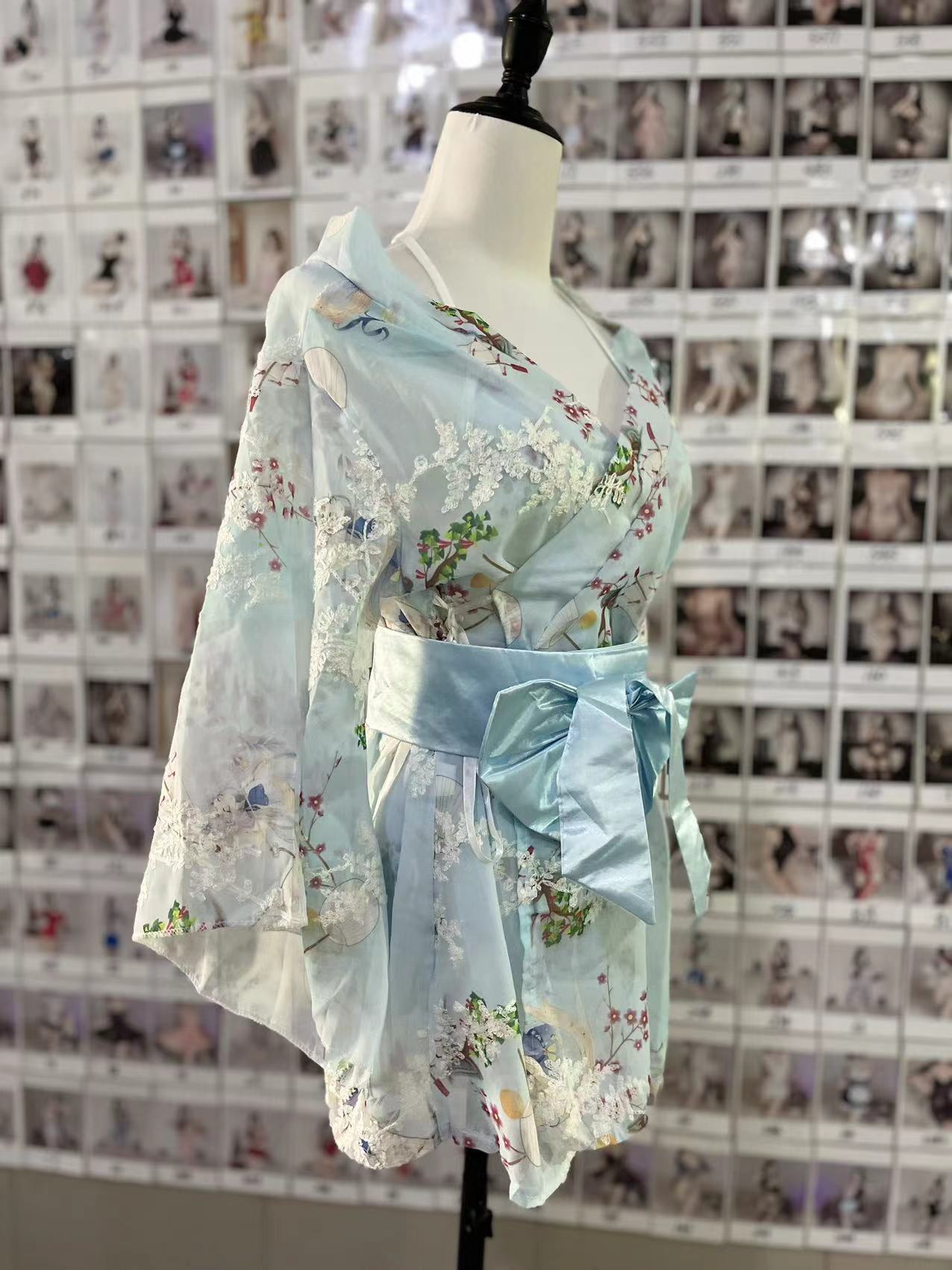 寝慕情趣内衣和服浴袍套装制服诱惑印花日系蝴蝶结性感睡衣316详情17