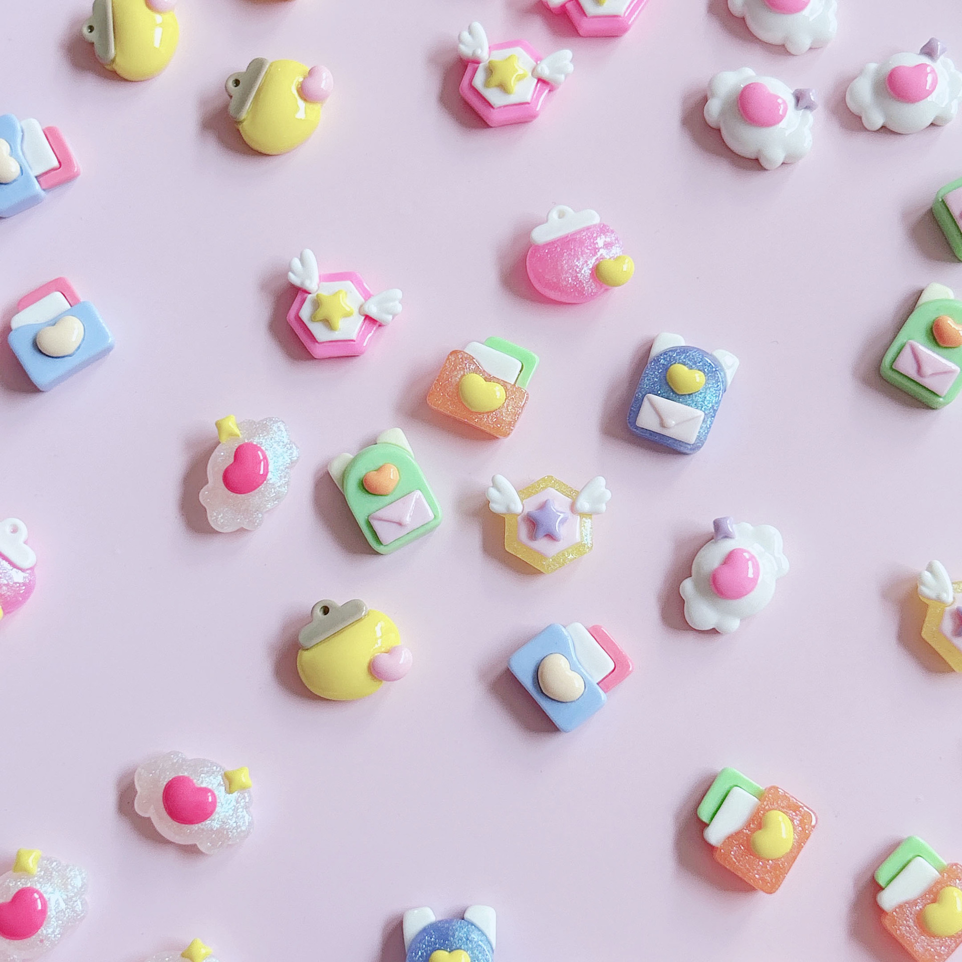 xn Cute and heartwarming decorative matching series Handmade Hair accessories, hair clips, pendants, diy accessory stickers pic 13