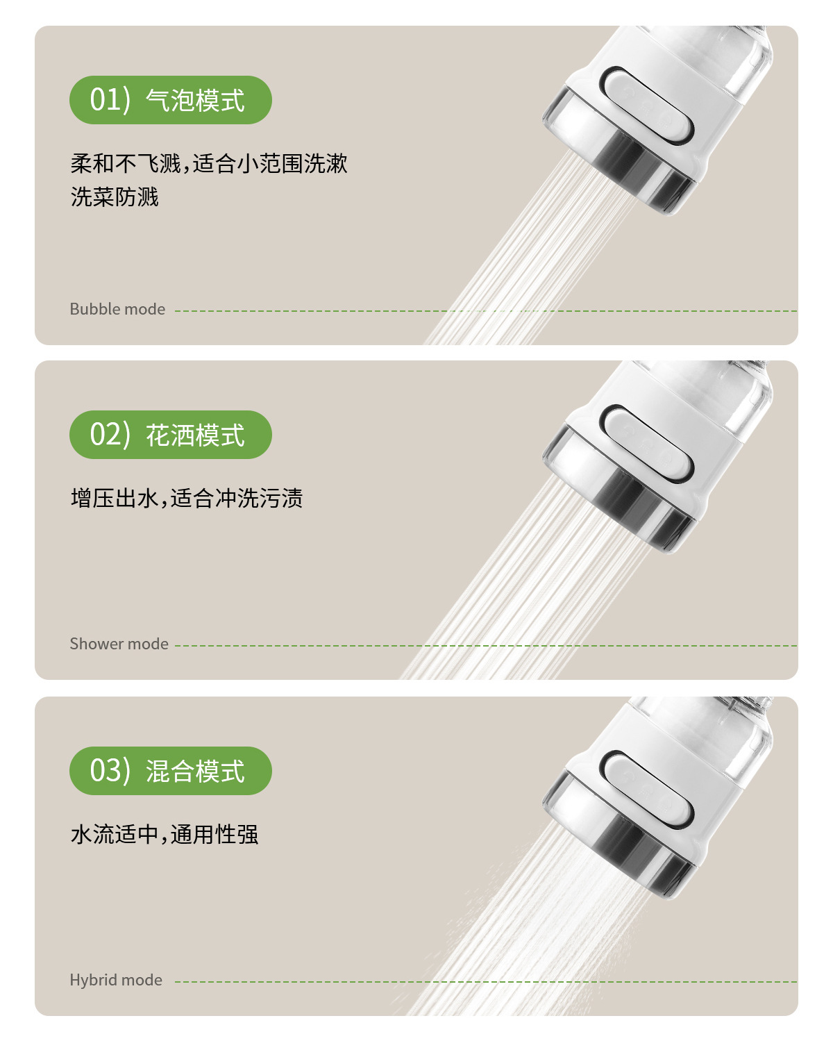 FaSoLa showerhead water-saving device filter pressurized showerhead filter core household tap water anti-splash faucet filter pic 12