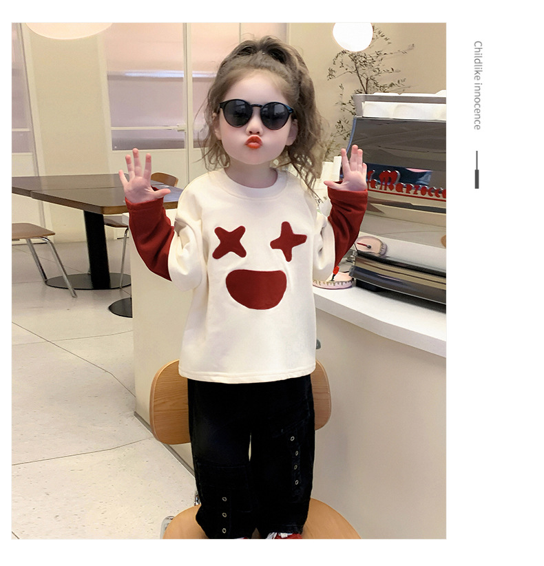 儿童春季新款韩版假两件长袖卫衣 女童时尚可爱上衣 其他分类精选款详情19