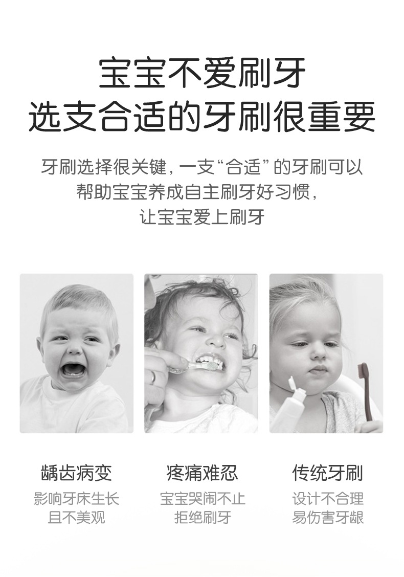 卡通细软儿童护齿牙刷中童款3-12岁便携独立收纳盒包装厂家批发详情2