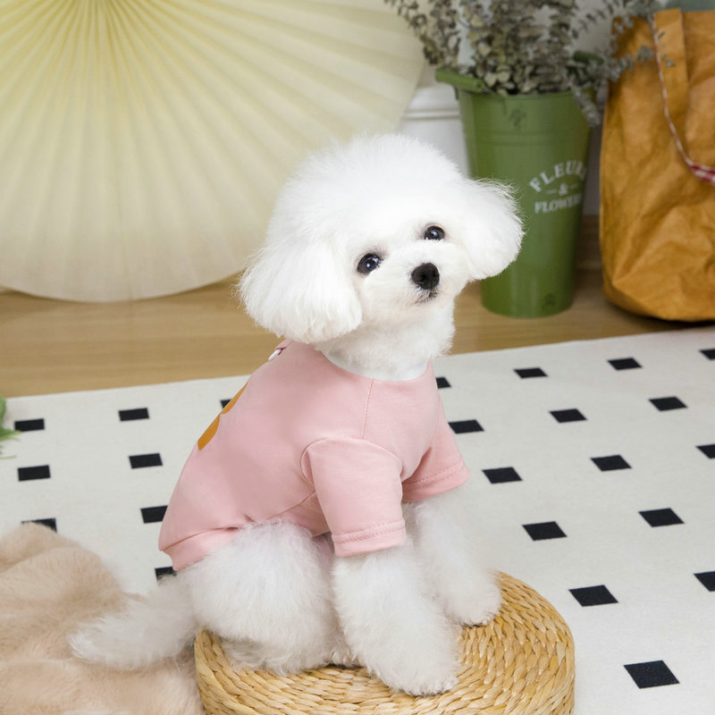 Summer dog clothing, thin T-shirt, fashionable striped Teddy Pomeranian vest, small dog pet sunshine T-shirt pic 8