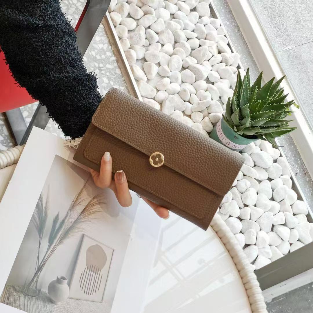 女士钱包2024新款全皮长款钱夹跨境头层牛皮女长夹真皮手拿包手包详情11