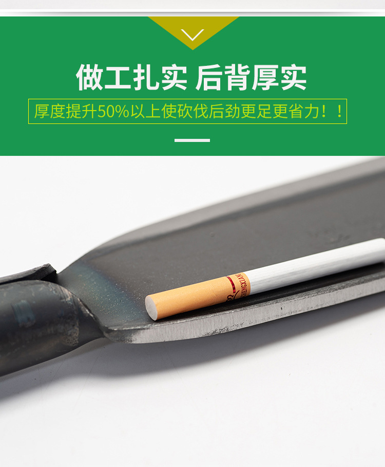 Factory direct supply of Chuwan stainless steel firewood knives, sugarcane knives, curved knives, stainless steel wide fan sickles for agricultural use, and mountain opening curved knives pic 18