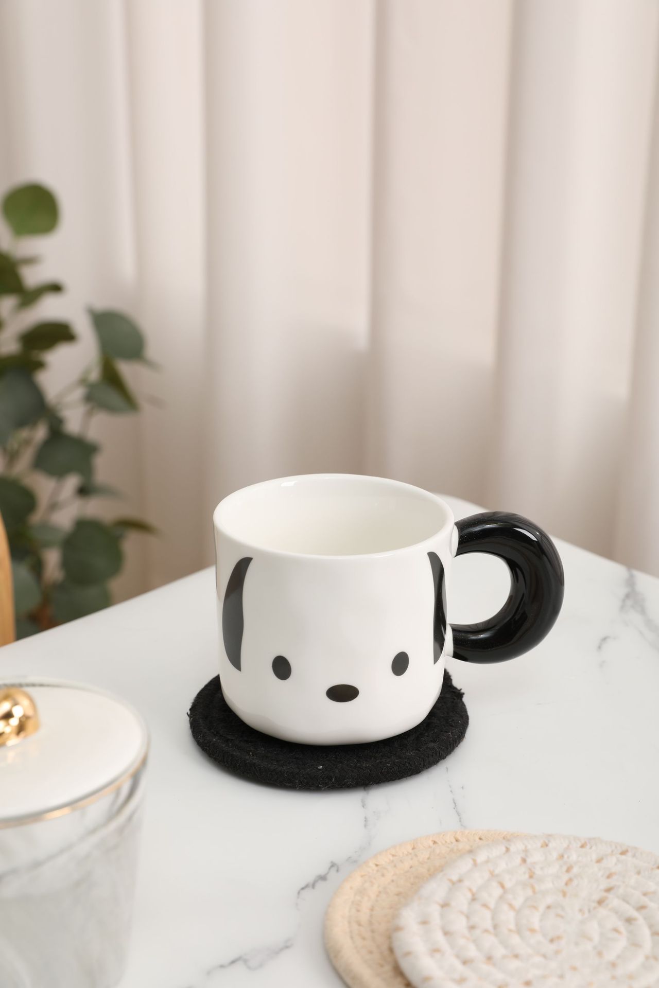 杯垫圆形加厚垫子北欧ins棉绳编织隔热餐垫砂锅垫棉线绳防烫餐桌详情4