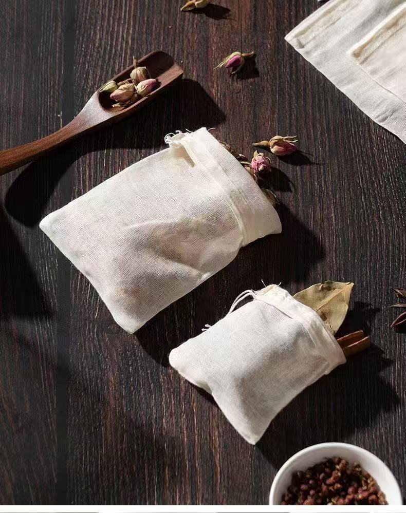 纯棉纱布袋香料卤料调料包熬中药煎药袋煲汤煲鱼隔渣茶包过滤袋子详情10