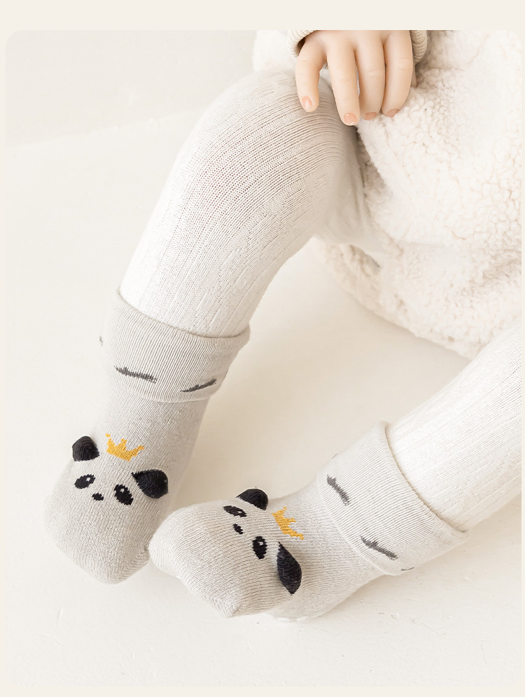 Baby socks, thickened and warm for autumn and winter, floor socks for babies, 0-1 year old, loop cartoon mid-calf socks for infants and toddlers, new birth socks pic 23