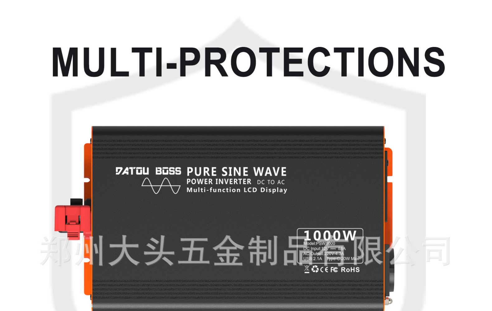 DATOUBOSS足功率纯正弦波逆变器1000W2000W220VInverter详情8