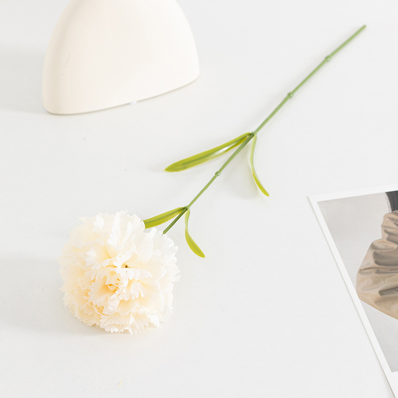 铃兰仿真花大朵单支康乃馨假花居家客厅插花装饰母亲节教师节礼物详情12