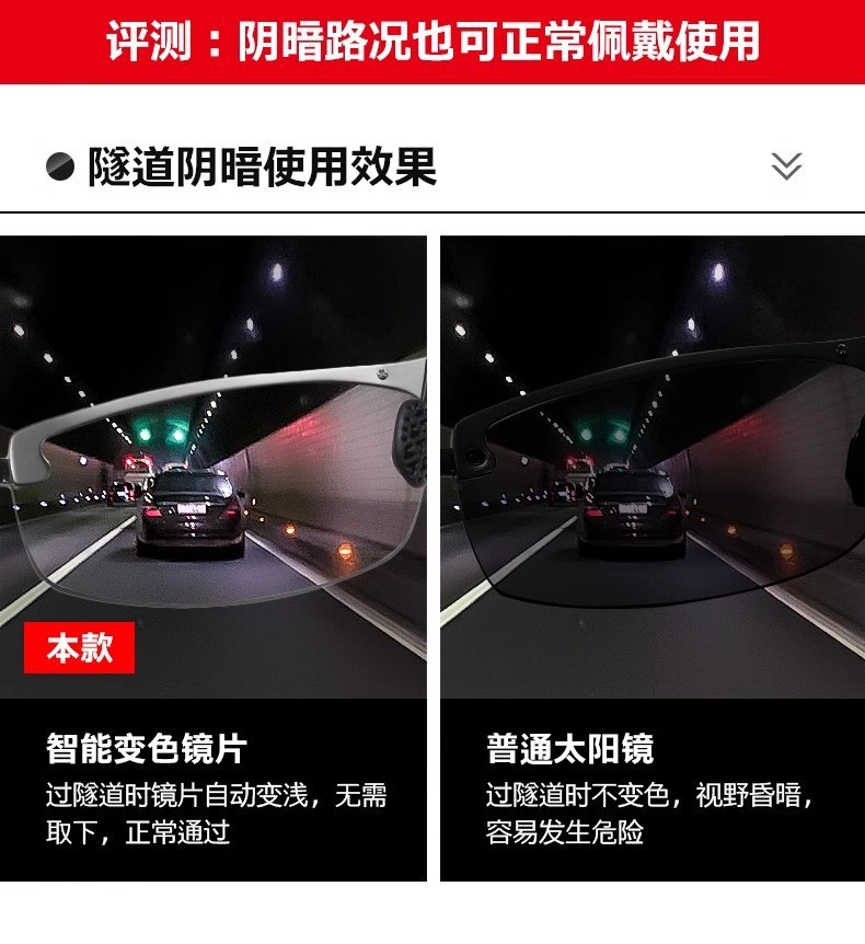 智能变光眼镜男士日夜两用驾驶自动变色偏光司机开车专用太阳墨镜详情15