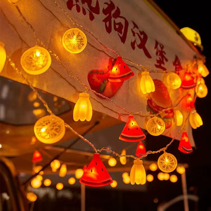 新款LED酒瓶灯串彩灯夜市摆摊灯地摊背景生日装饰灯网红龙虾西瓜详情4